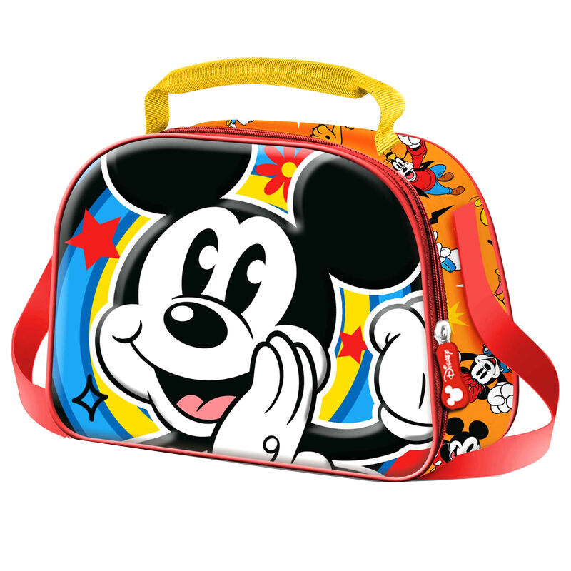 Mickey Mouse Whisper Small 3D Backpack For Preschool - Blue Embossed Design Kids Bag