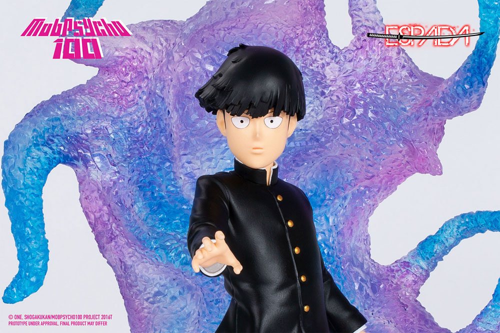 Mob Psycho 100 Figure Reigen Arataka/Kageyama Shigeo Anime, 10 cm, può cambiare viso e testa, statuetta da collezione